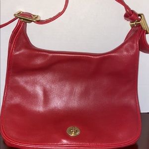 Vintage small red Coach bag